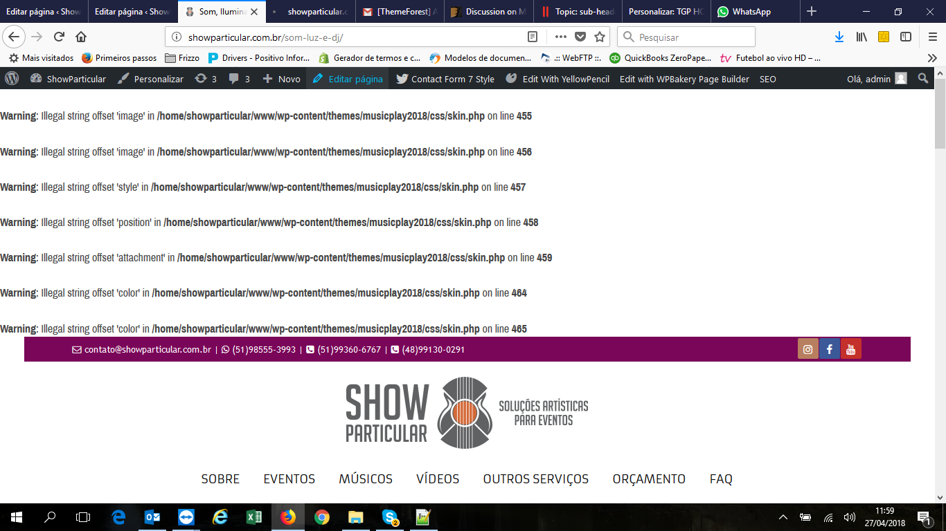 BUG when active default sub-header