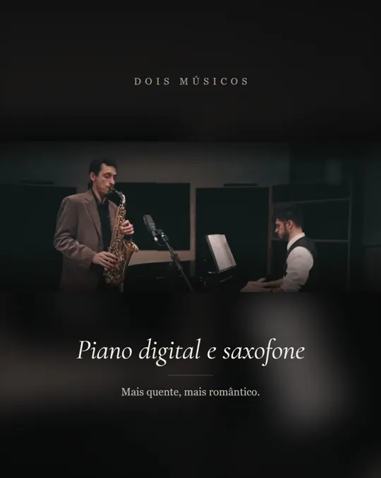 Piano digital e saxofone